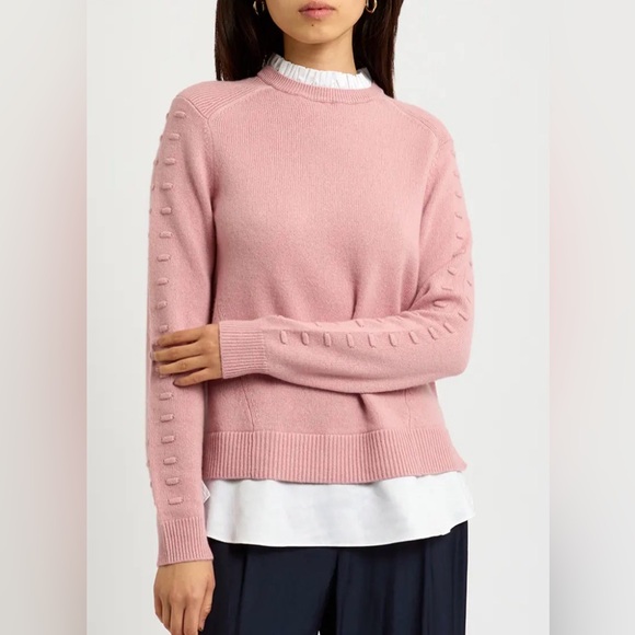 Ted Baker Sweaters - Ted Baker Lissiah Bobble Layered-Look Sweater Size S